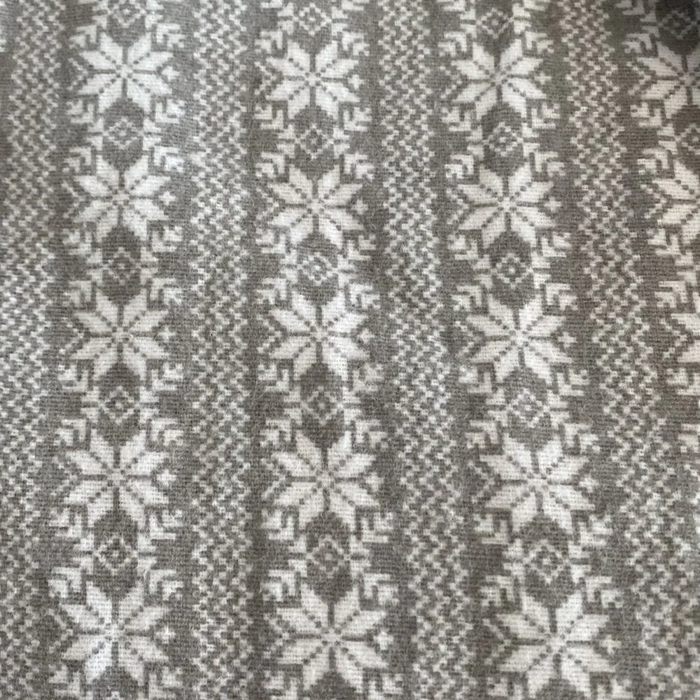 Simple Fair Isle Snow Flake Bed Flat Top Sheet